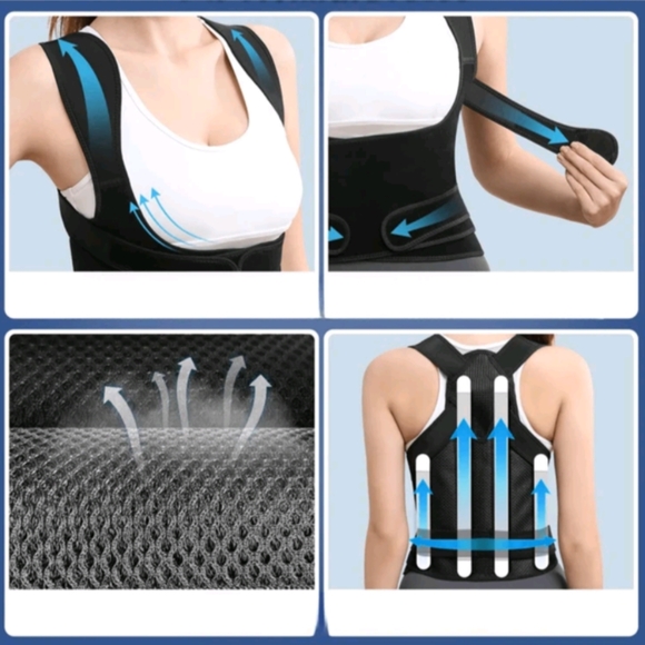 Adjustable Back Brace Posture Corrector For Men & Women - Picture 6 of 10